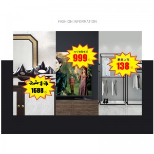 TMJ PP-718 Supermarket Poster for Retail Store nagykereskedelmi kézírásos papír PRICE TAG rendelésre készített címke- és burst-tábla pop