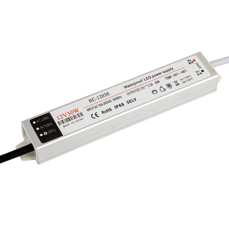 30W Vízálló OEM ODM LED tápegység ip67 szabályozott feszültségű vízálló teljesítmény