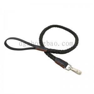 Lenyűgöző csavarral tervezett bőr kötél kutyák számára