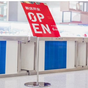 TMJ PP-557 olcsó kültéri poszter Roll Up szalagkeret hirdetési kijelző állvány