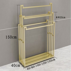 TMJ PP-564 kínai gyártó nagykereskedelmi testreszabható design rózsaarany ruházati állvány