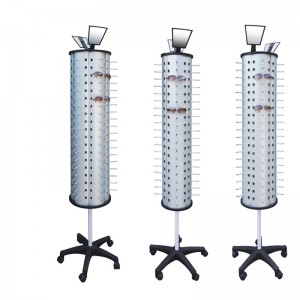 TMJ PP-572 Fém padlózat Forgó napszemüveg Képernyőállvány padlójelző bemutató bemutató