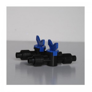 Dupla zár keresztül szelep