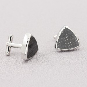 Mens Cufflinks kézi készítésű Carbon Fiber Cufflinks készlet az esküvői üzlethez