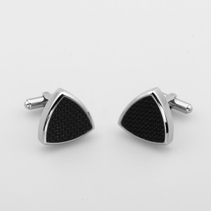 Mens Cufflinks kézi készítésű Carbon Fiber Cufflinks készlet az esküvői üzlethez