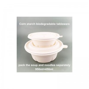 Környezetbarát, biológiailag lebomló élelmiszer-csomagolóanyagok, amelyek egyszer használatos kukoricakeményítőből készülnek