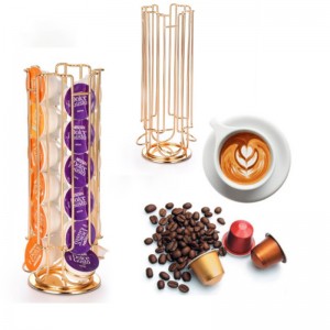 TMJ PP-582 360 fokkal forgatott fém nem kávébab hüvely állomás kávékapszula kijelző