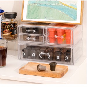 TMJ PP-586 ODM Tábláza felső tiszta akril-nespresso kávékapszula tokolltartója