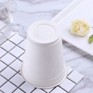 Környezetbarát komposztálható csészék PLA kukoricakeményítő irodában használt eldobható biológiailag lebomló csésze