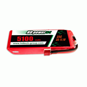 HD POWER 51000mAh 3C 3S 11.1V zsírakkumulátor