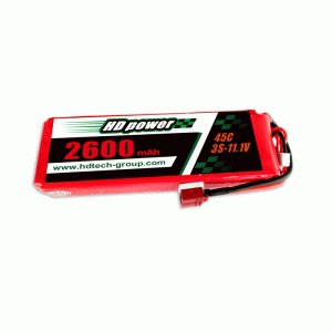 HD POWER 2600mAh 45C 3S 11.1V zsírakkumulátor