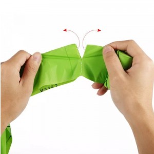 Biológiailag lebomló kutyahulladék-táska Környezetbarát kutyatopos táskák Jó minőségű komposztálható kukoricakeményítő biológiailag lebomló táskák