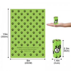 Kukoricakeményítő Összetevő Kukoricakeményítő Pet Waste Biodegraderable Dog Poop Bag Eldobható Eco Friendly Dog Waste Bag