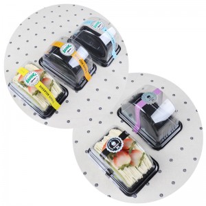 Eco Friendly Biodegradedable Compostel Cake Packing Box környezetileg tiszta buborékfóliás doboz sütemények számára