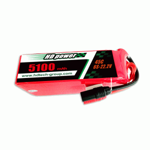 HD POWER 51000mAh 45C 6S 22.2V zsírakkumulátor