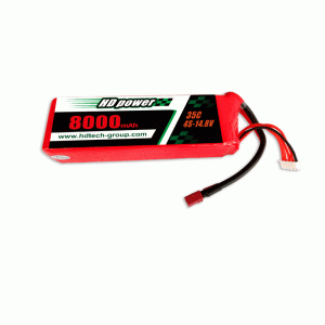 HD POWER 8000mAh 4S 35C 14.8V UAV-hoz