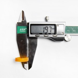 A gyártó testreszabott 08 * 2 sárga átlátszó adatkábel pántoló gyűrű öregedésgátló, magas hőmérsékletnek ellenálló és nem törhető gumiszalag