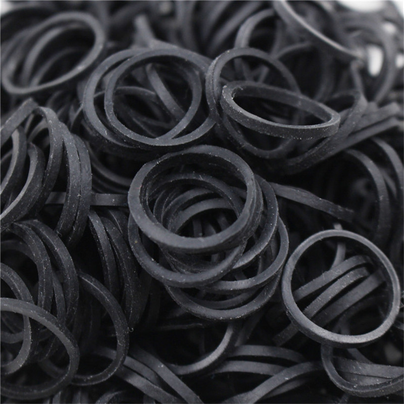 Gumiszalag gyártó nagykereskedelmi fekete nagy rugalmasságú és öregedési ellenálló képességű eldobható kis méretű ipari gumiszalag adatkábel pántoló gyűrű