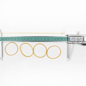 Nagy rugalmasságú öregedésgátló sárga átlátszó gumiszalag gyári nagykereskedelmi testreszabható gumigyűrű