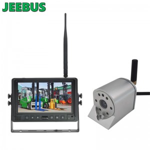 2,4 GHz-es vezeték nélküli WIFI biztonsági kamera AHD 7 hüvelykes DVR monitoros parkolófigyelő rendszerrel a targoncák és a műszaki járművek számára