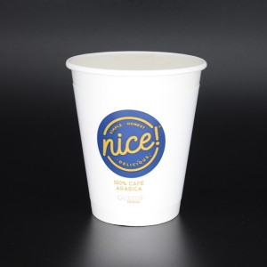 12 \\/ 16oz dupla hüvelyes szigetelés Környezetbarát csészék Papír forró és hideg poharak