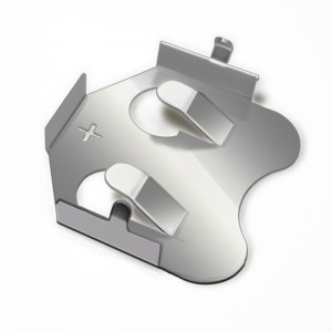 Fém CR2032 bronznikkellemez akkumulátor érintkező 2032 elemtartó NYÁK-hoz