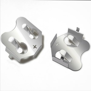 Fém CR2032 bronznikkellemez akkumulátor érintkező 2032 elemtartó NYÁK-hoz