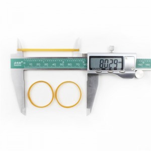 Gyártónagykereskedelmi természetes gumi sárga átlátszónagy rugalmasságú és szívósságú rák, homárkötő mezőgazdasági gumiszalag