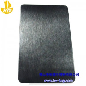 Színes rozsdamentes acél homályos tábla No. 1