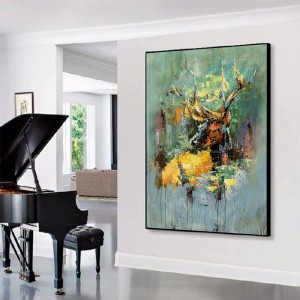 100% kézfestés absztrakt egyéni vászon fal művészeti kép műalkotás