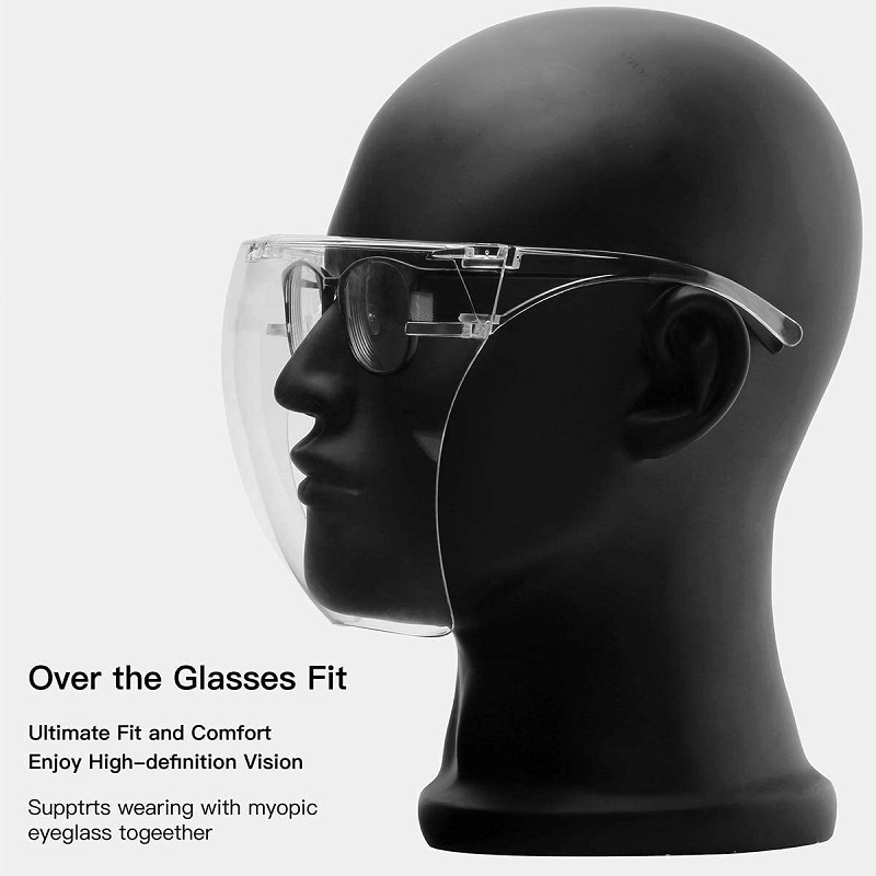 Anti Fog Goggle Unisex Visor Full Face védő pajzs szemüvegek