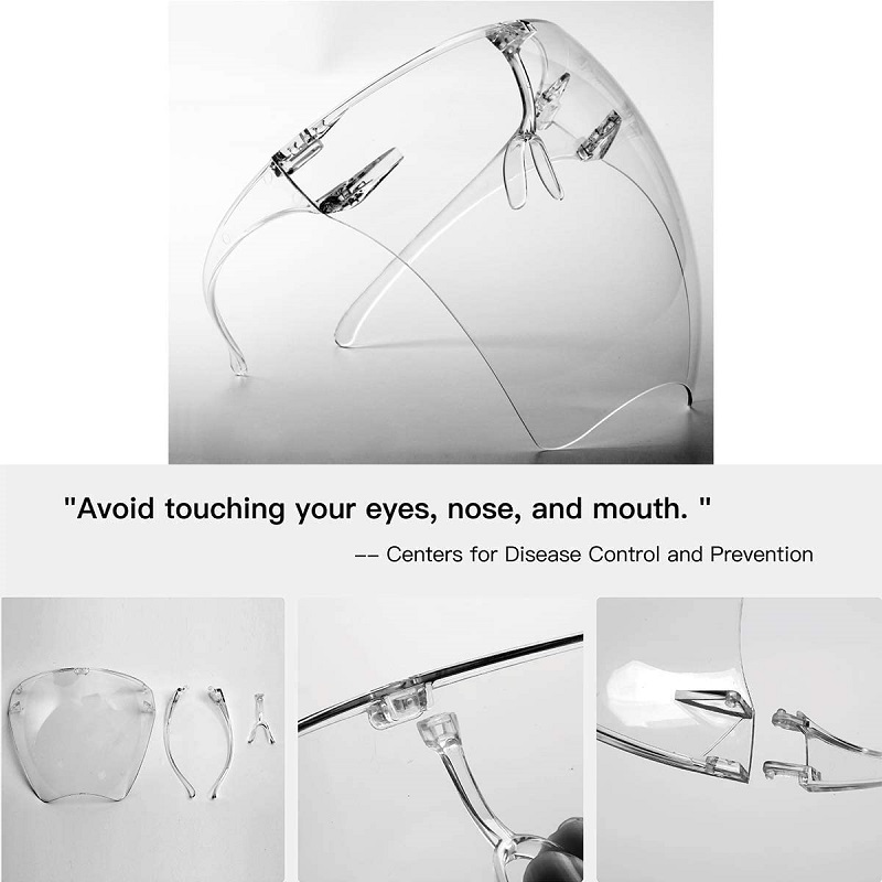 Anti Fog Goggle Unisex Visor Full Face védő pajzs szemüvegek
