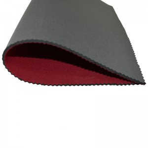 Környezetbarát szövet Vízálló gumi poliészter kloroprénneoprén heveder a szublimált zsák kozmetikai lycranylon spandex szövet