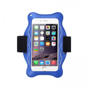 Testreszabott Logo Gym karpánt Sport Arm Band telefon táska tok Mobiltelefon Arm táska Case Neoprene Phone Arm táska