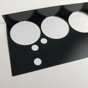 203 * 109 * 0,25 mm-es fekete PC szigetelő lap, hőmérséklet-ellenálló és könnyen hajlítható szigetelési lap