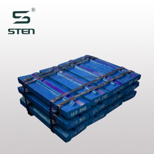 Gumi Mester RM50, RM60, RM80, RM120 Impact Crusher Bars, Blow Bars Nagy Chrome, Matensite és kerámia lapkák