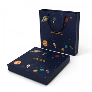 Testreszabott rózsaszín fedél és alapvető luxus Valentin hajkarton papír díszdobozban