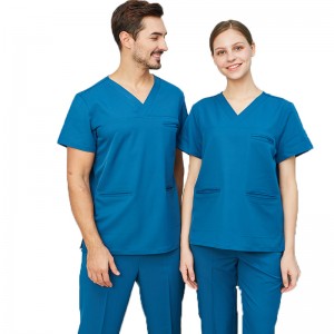 Kiváló minőségű 4 út Stretch Nurse Scrub Sets Spandex Egységes Nagykereskedelem