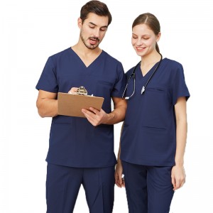 Kiváló minőségű 4 út Stretch Nurse Scrub Sets Spandex Egységes Nagykereskedelem