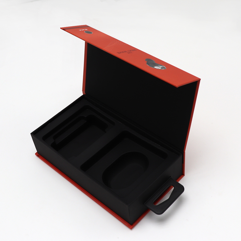 Karton doboz gyártó Nyomtatás Arany Fólia Flap fülhallgató csomagoló doboz fogyasztói elektronikai csomagoláshoz