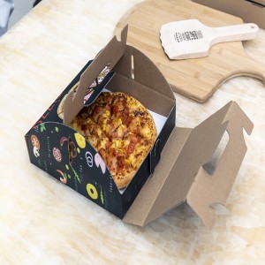 Egyéni különböző méretű hordozhatónyomtatás Pizza Csomagoló doboz újrafelhasználható hullámosított Pizza Box