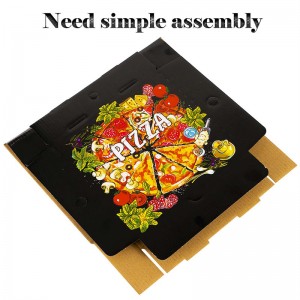 Olcsó egyéni logónyomtatási design papír pizza doboz