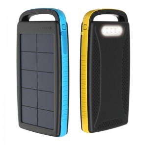 Amazon Waterproof Dual Solar Outdoor töltő hordozható Power Bank a túrázáshoz és az utazáshoz