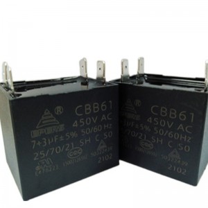 1UF ~ 15UF 40/85/21 250V 450v 500V 50/60Hz CBB61 kondenzátor légkondicionálóhoz