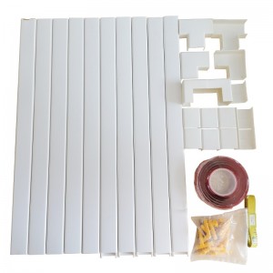 PVC Kábel trunky korrektor fali konnektorból borító Cable Raceway Gazdaságos kábel hidernyersbőrére vezetékek műanyag kábel takarófai