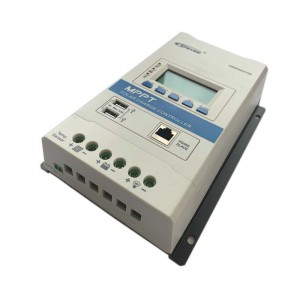 EPEVER 40A 30A 20A 10A moduláris MPPTnapelemes töltésvezérlő 12v24vdc max.100V PV bemenet LCD kijelzőpanel szabályozó vezérlő