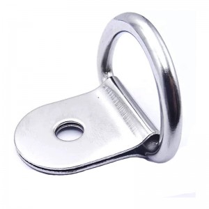 Kis acél D-gyűrű Tie Downs, D gyűrűk Anchor Lashing Ring terhelések Case teherautó rakomány pótkocsik RV csónakok
