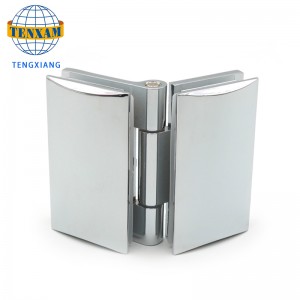 Kína gyártó Kiváló minőségű üveg az üveghez 180 fokos cink ötvözet zuhanyzó