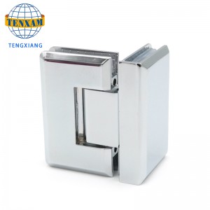 90 fokos üveg ajtó csuklópánt rozsdamentes acél fürdőszoba bilincs