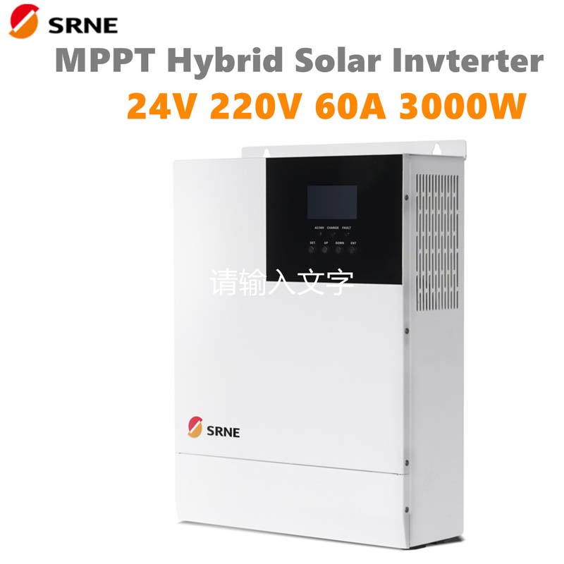 SRNE 3000W All-in-One MPPT Hibrid Solar töltés Inverter 24V 220Vac Pure Sine Wave 60a Max Pv 100V Off-Grid Inverter
